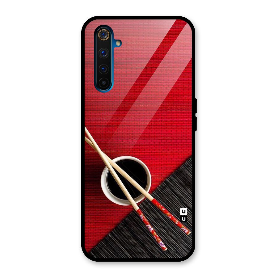 Cup Chopsticks Glass Back Case for Realme 6 Pro
