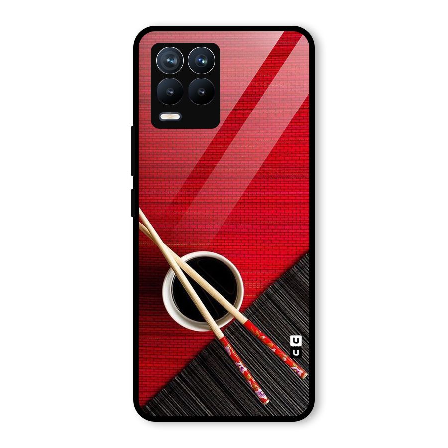 Cup Chopsticks Glass Back Case for Realme 8