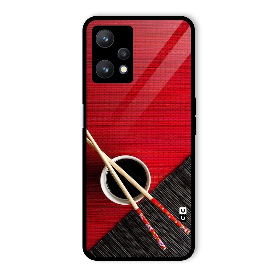 Cup Chopsticks Glass Back Case for Realme 9 Pro 5G
