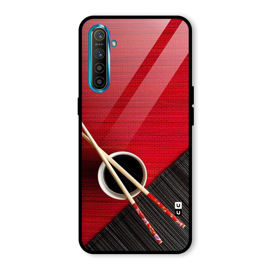 Cup Chopsticks Glass Back Case for Realme X2