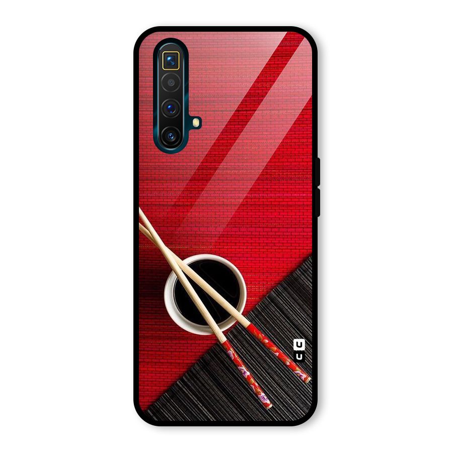 Cup Chopsticks Glass Back Case for Realme X3 SuperZoom