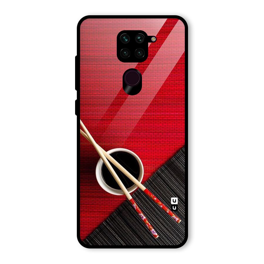 Cup Chopsticks Glass Back Case for Redmi Note 9
