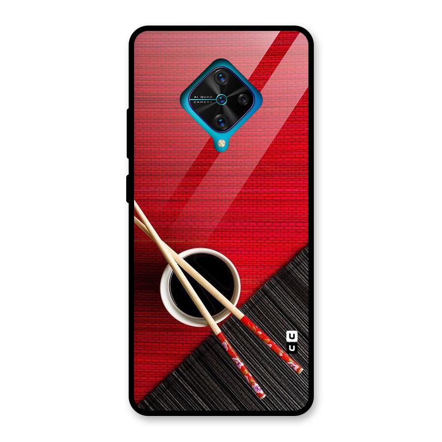 Cup Chopsticks Glass Back Case for Vivo S1 Pro