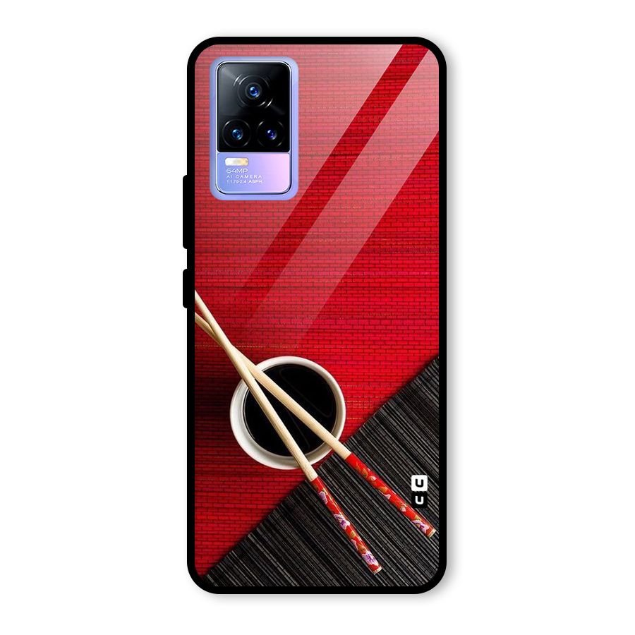 Cup Chopsticks Glass Back Case for Vivo Y73