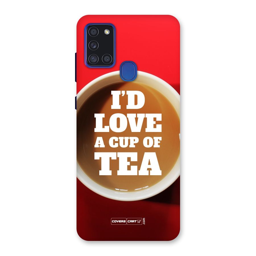 Cup of Tea Back Case for Galaxy A21s