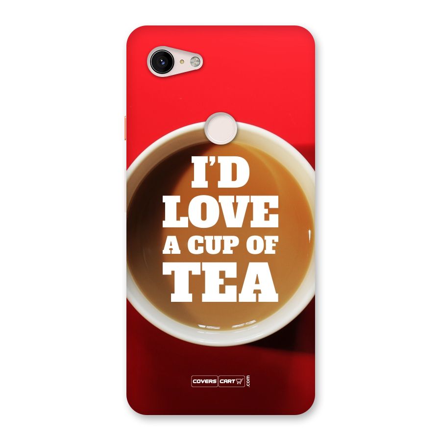 Cup of Tea Back Case for Google Pixel 3 XL