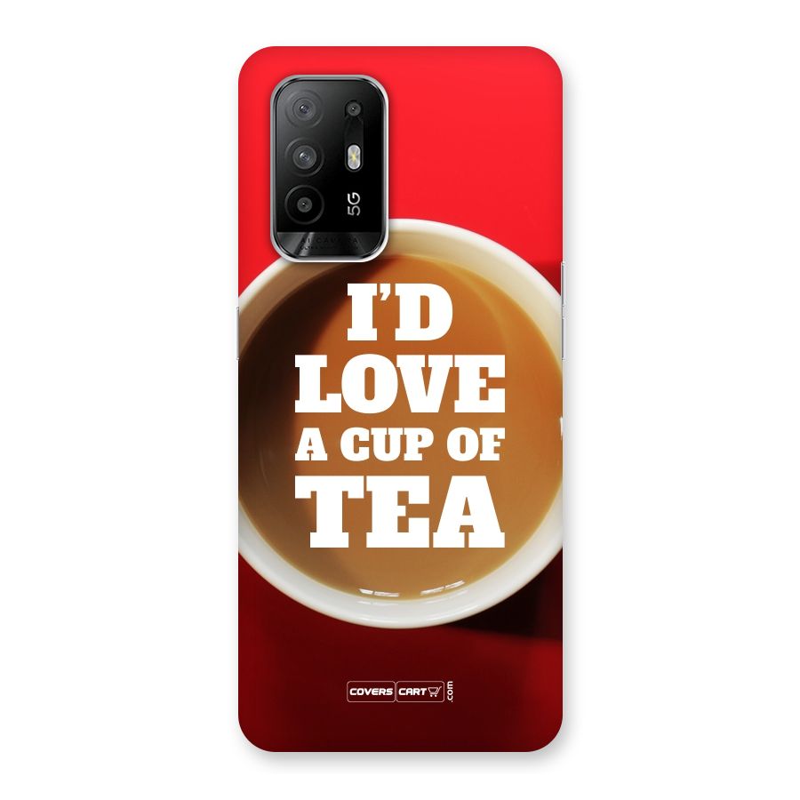 Cup of Tea Back Case for Oppo F19 Pro Plus 5G