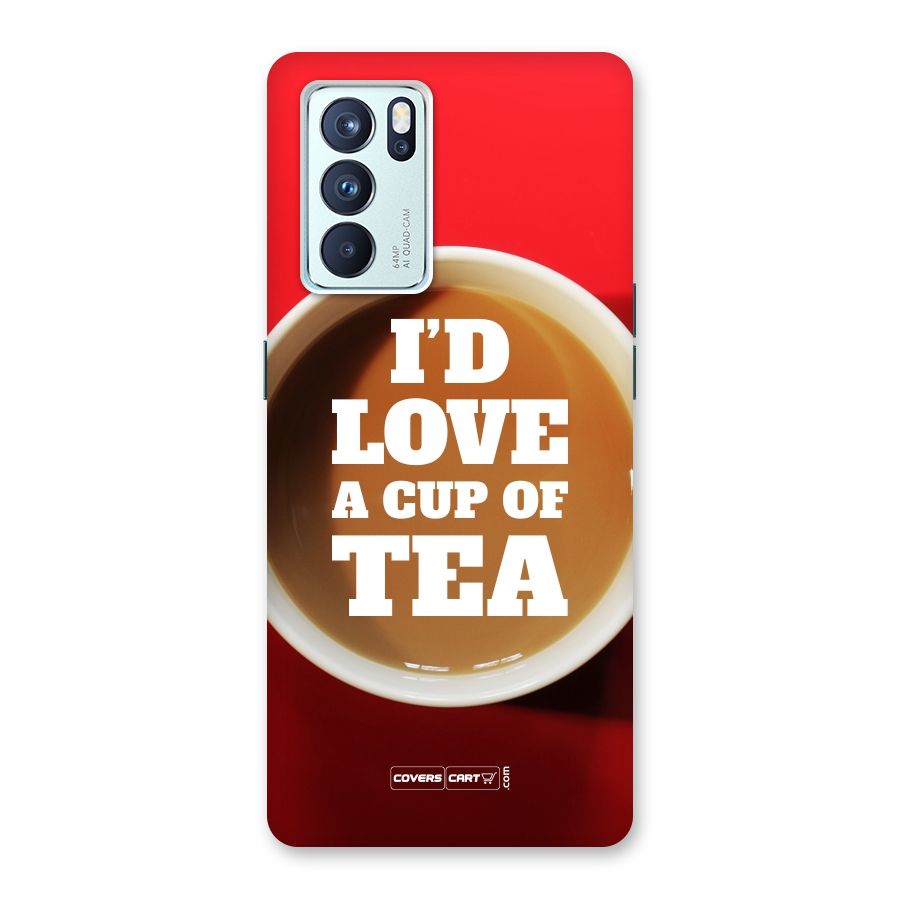 Cup of Tea Back Case for Oppo Reno6 Pro 5G
