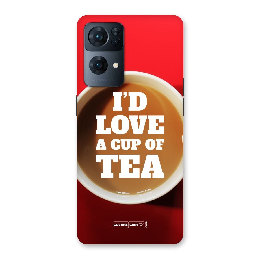 Cup of Tea Back Case for Oppo Reno7 Pro 5G