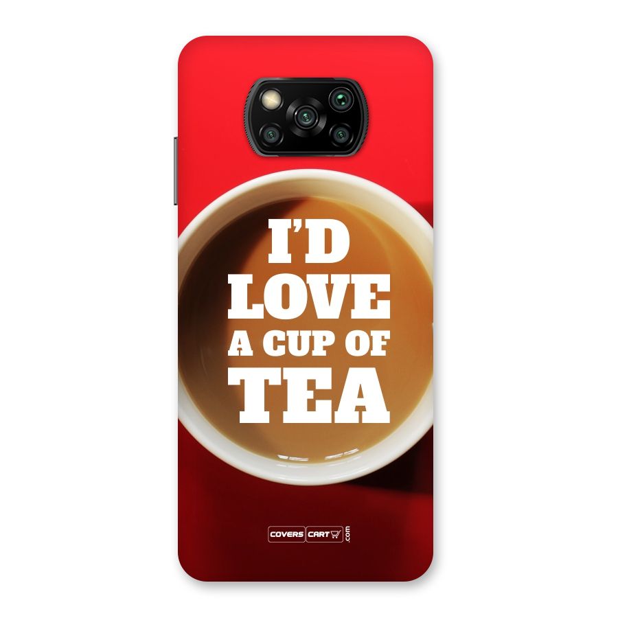 Cup of Tea Back Case for Poco X3