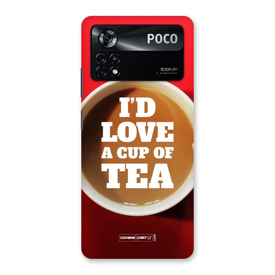 Cup of Tea Back Case for Poco X4 Pro 5G
