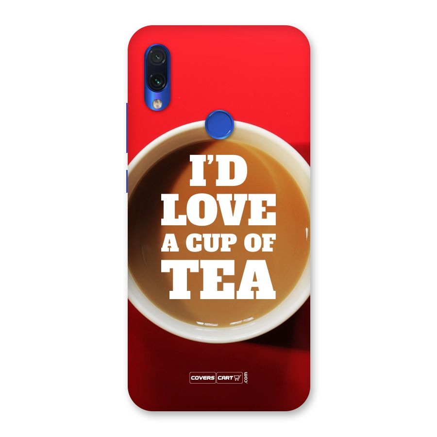 Cup of Tea Back Case for Redmi Note 7
