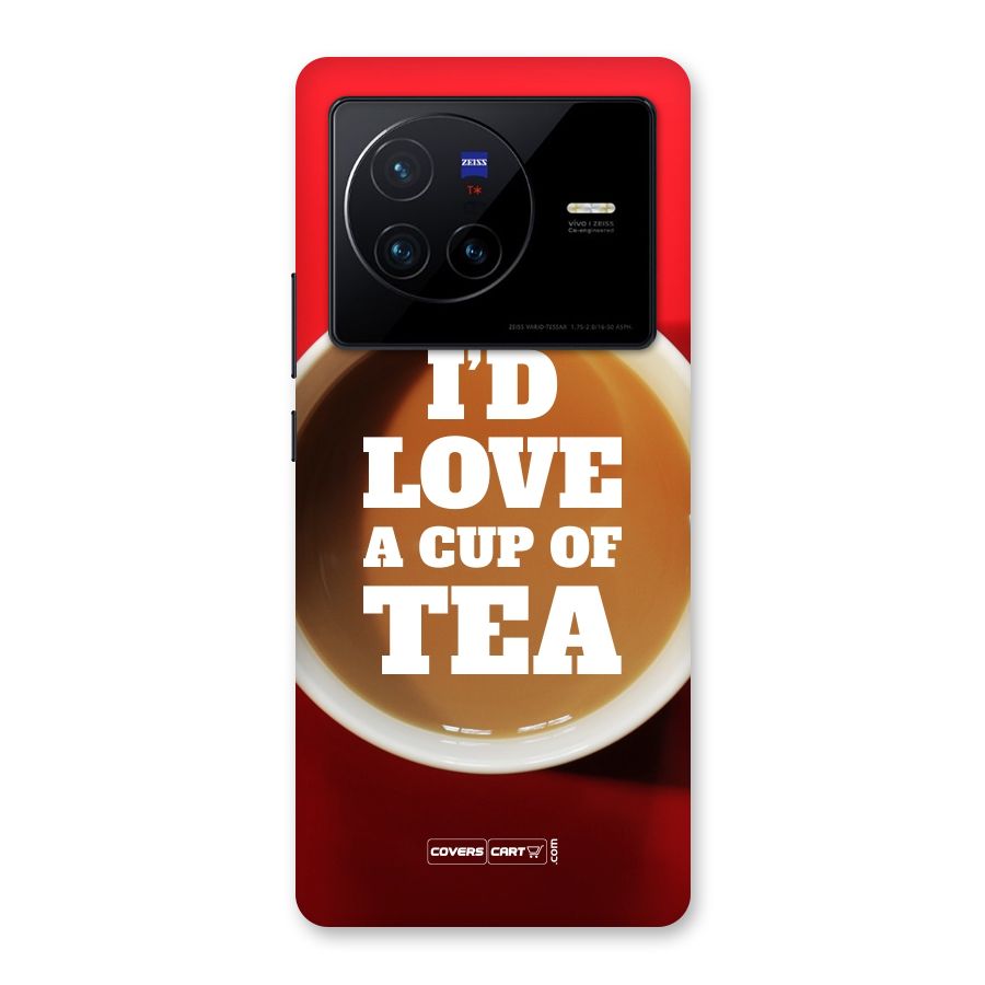 Cup of Tea Back Case for Vivo X80