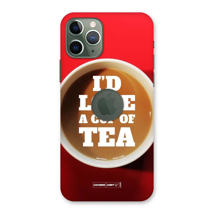 Cup of Tea Back Case for iPhone 11 Pro Logo  Cut