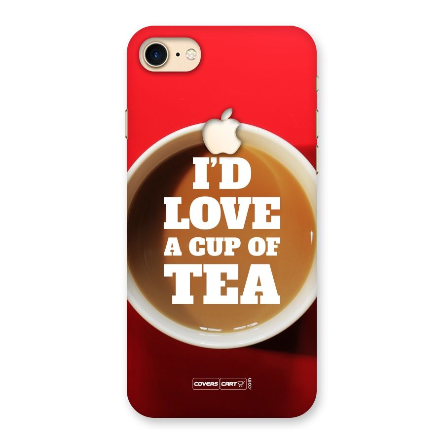 Cup of Tea Back Case for iPhone 7 Apple Cut