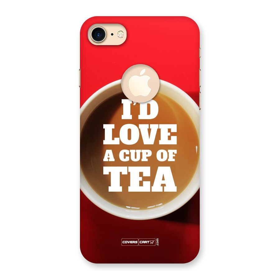 Cup of Tea Back Case for iPhone 7 Logo Cut