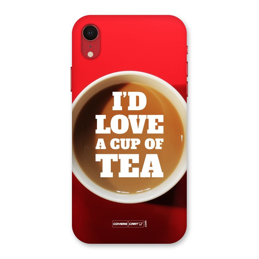 Cup of Tea Back Case for iPhone XR