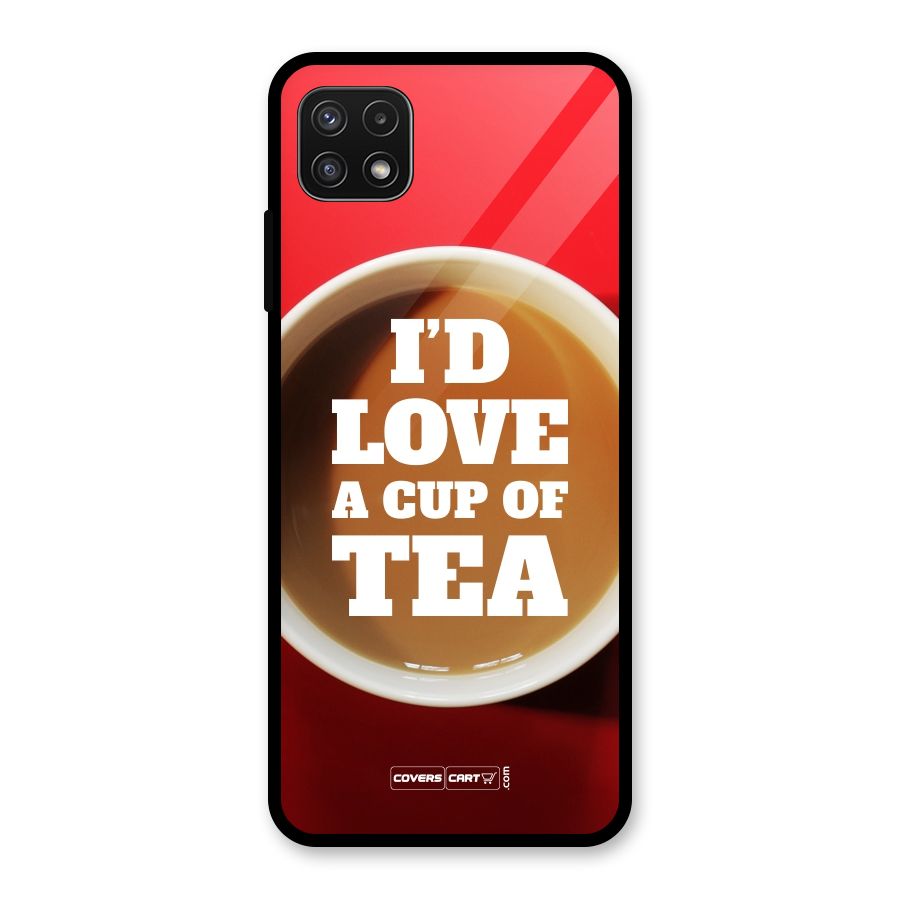 Cup of Tea Glass Back Case for Galaxy A22 5G