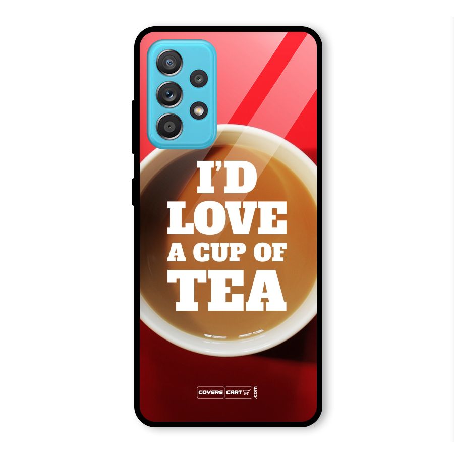 Cup of Tea Glass Back Case for Galaxy A52