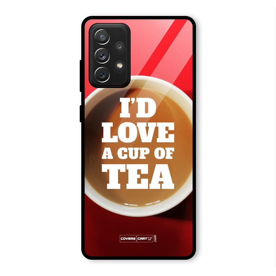 Cup of Tea Glass Back Case for Galaxy A72