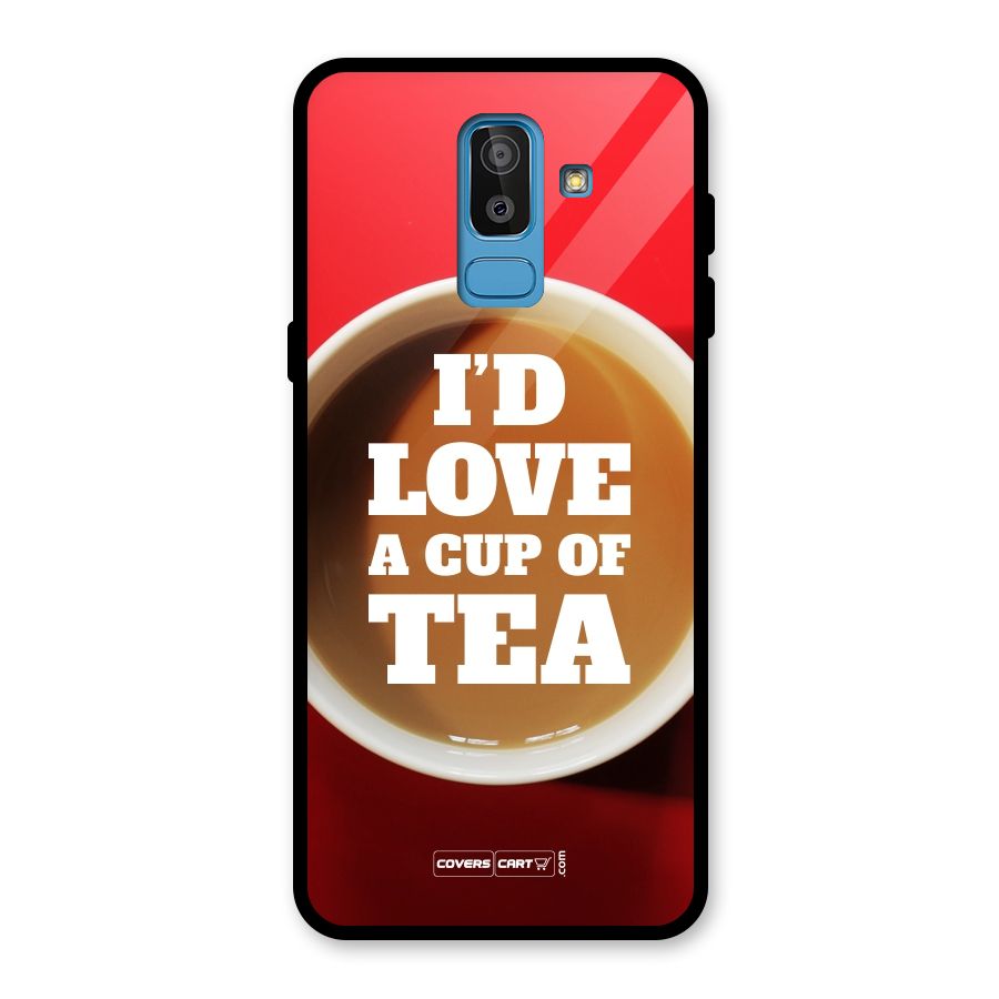 Cup of Tea Glass Back Case for Galaxy J8