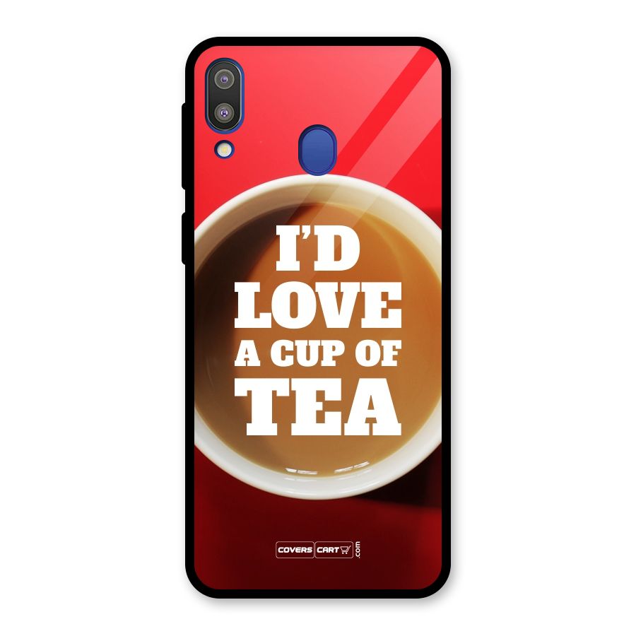 Cup of Tea Glass Back Case for Galaxy M20