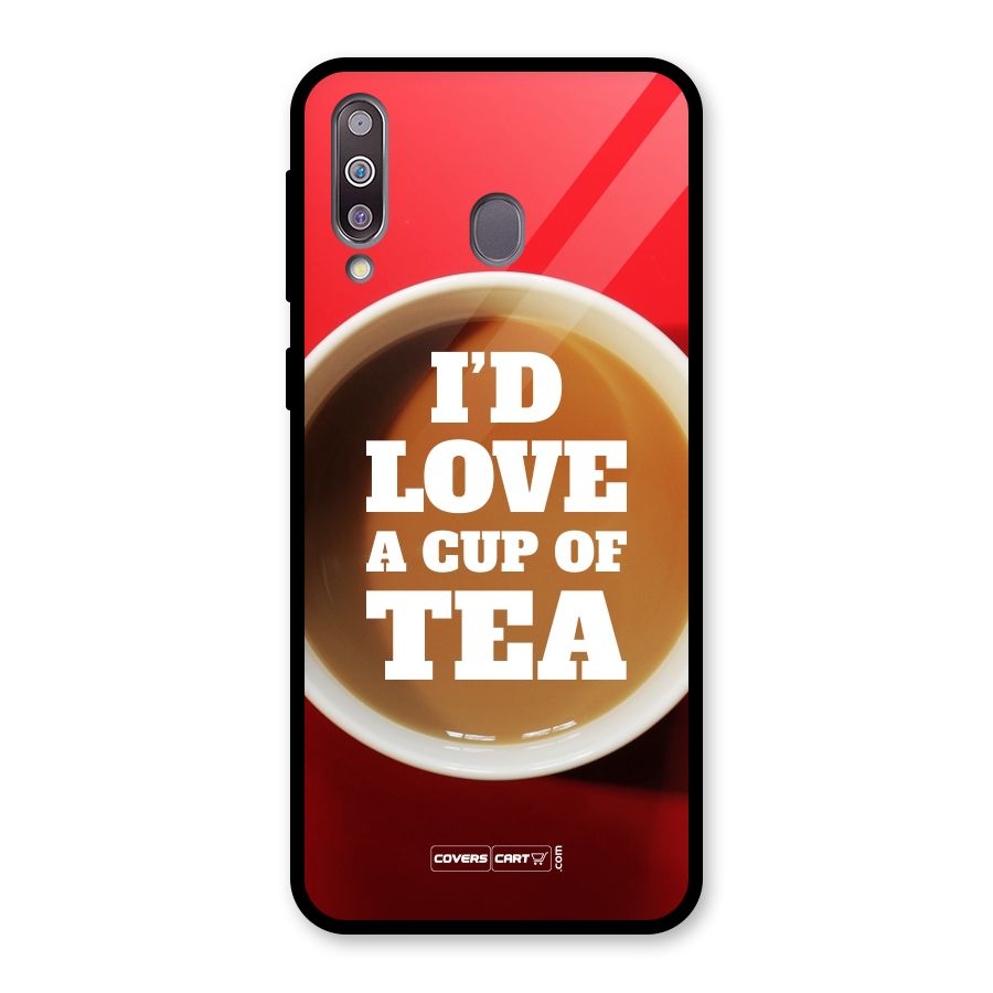 Cup of Tea Glass Back Case for Galaxy M30