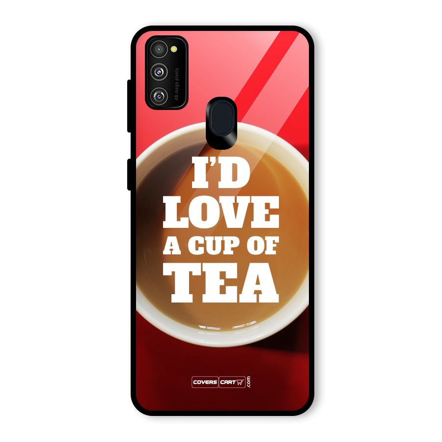 Cup of Tea Glass Back Case for Galaxy M30s