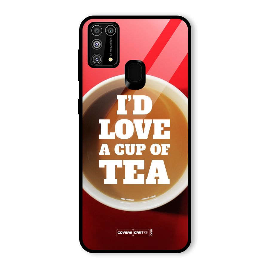 Cup of Tea Glass Back Case for Galaxy M31