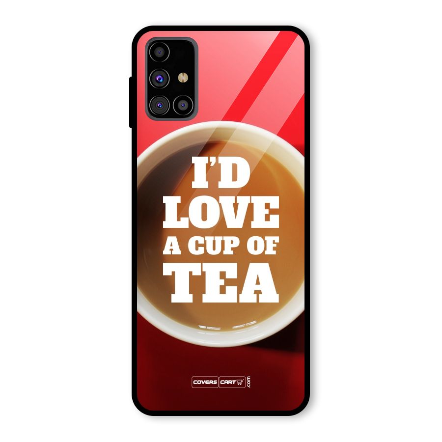 Cup of Tea Glass Back Case for Galaxy M31s