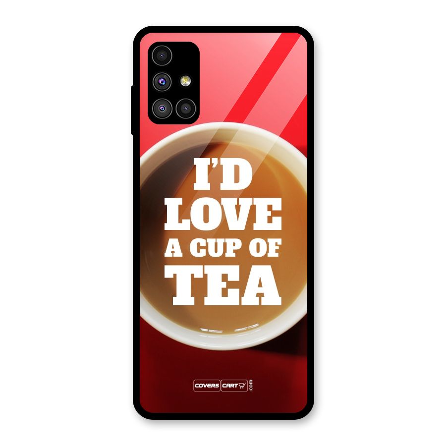 Cup of Tea Glass Back Case for Galaxy M51