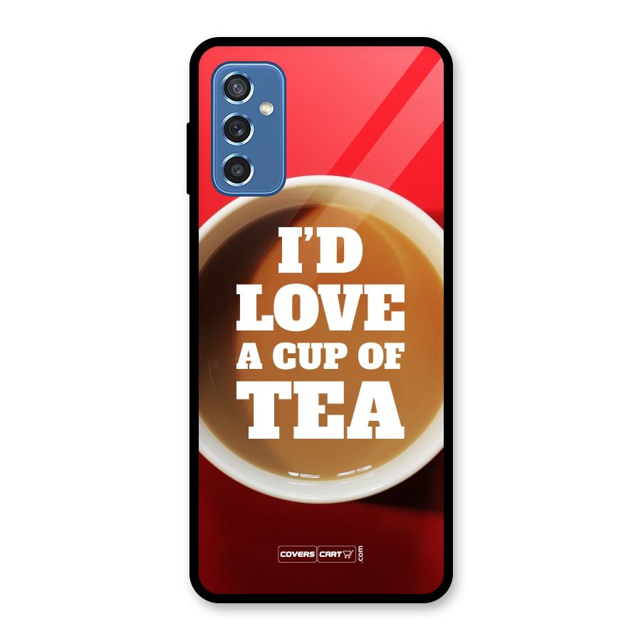 Cup of Tea Glass Back Case for Galaxy M52 5G