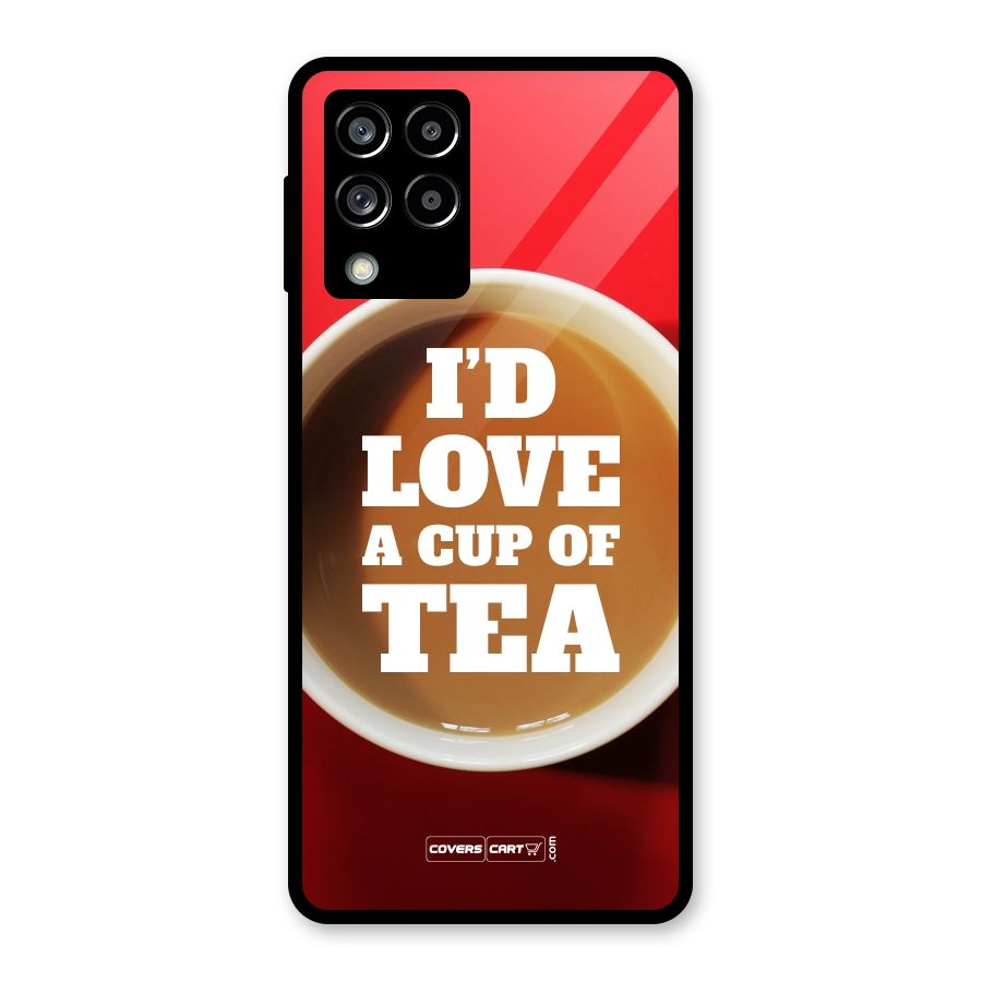 Cup of Tea Glass Back Case for Galaxy M53 5G