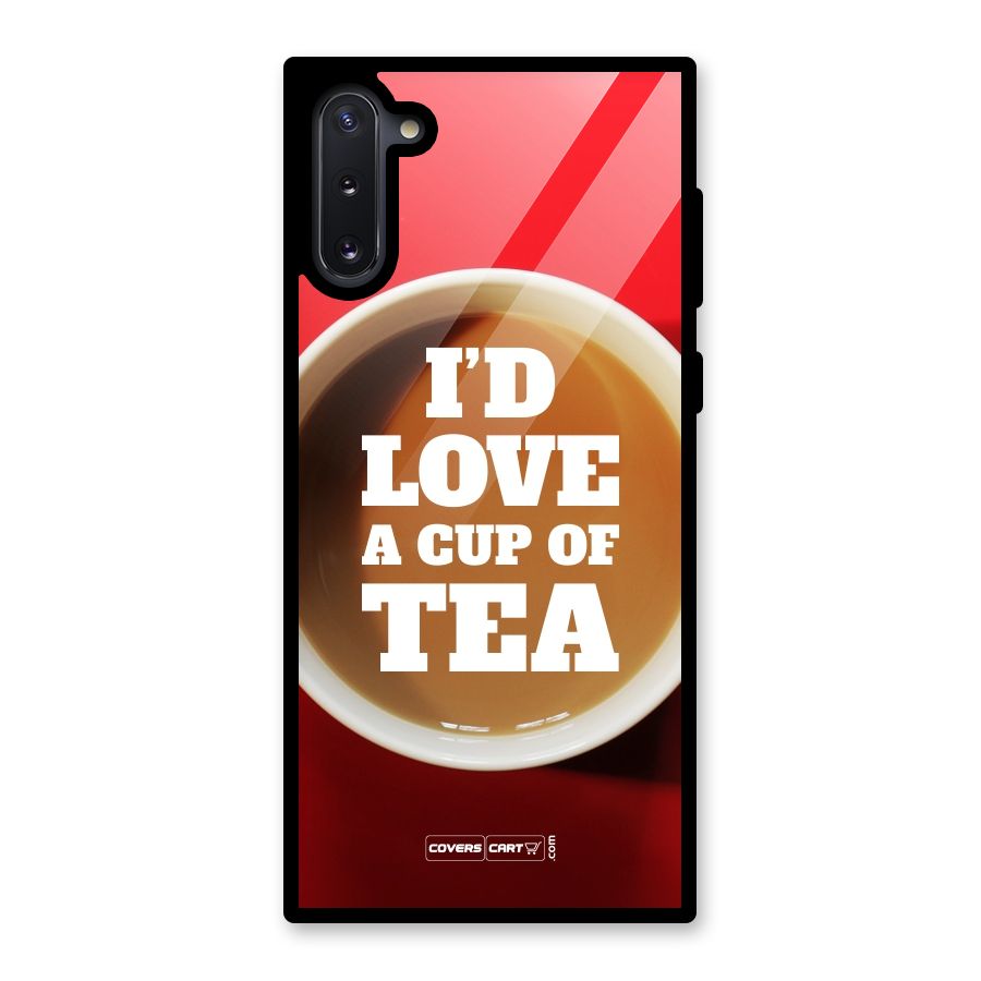Cup of Tea Glass Back Case for Galaxy Note 10