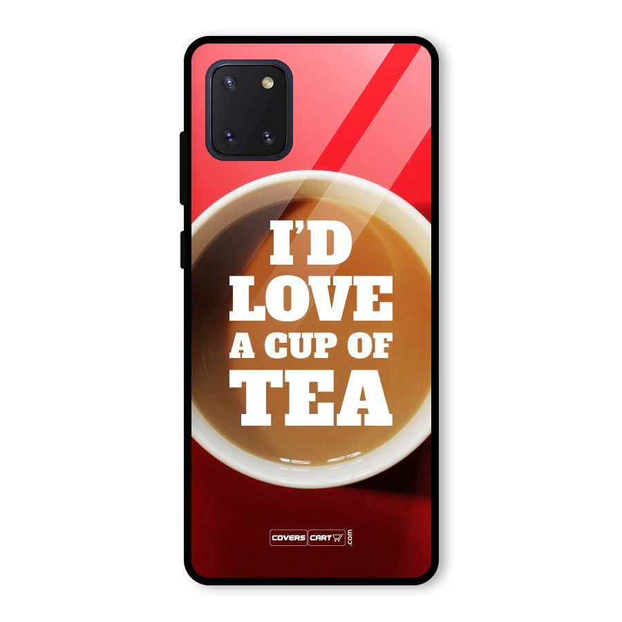 Cup of Tea Glass Back Case for Galaxy Note 10 Lite