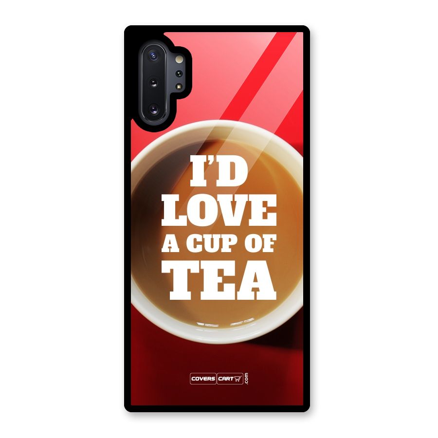 Cup of Tea Glass Back Case for Galaxy Note 10 Plus