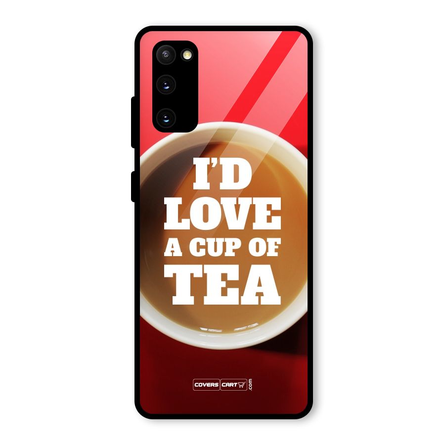 Cup of Tea Glass Back Case for Galaxy S20 FE 5G