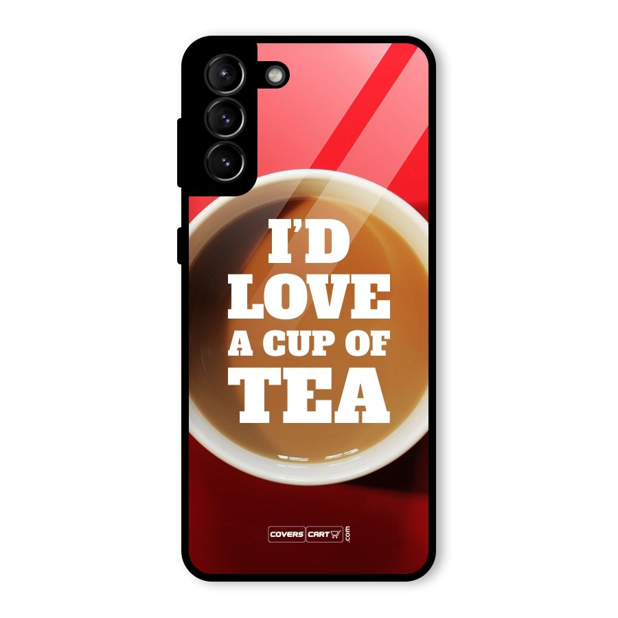 Cup of Tea Glass Back Case for Galaxy S21 Plus
