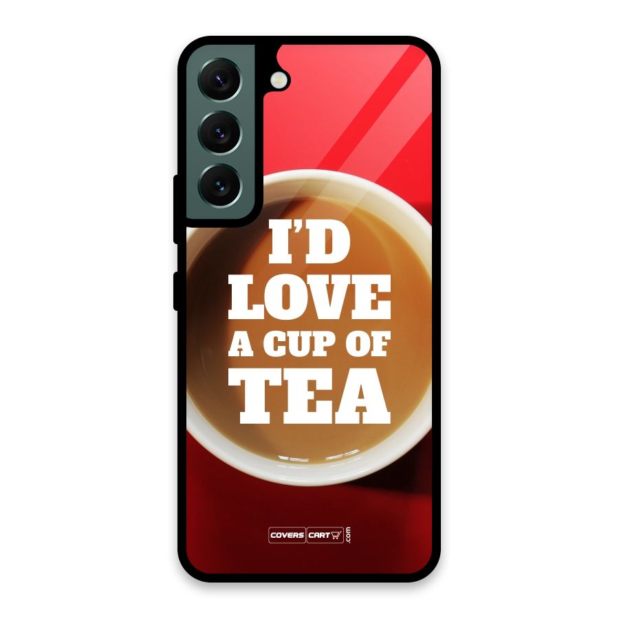Cup of Tea Glass Back Case for Galaxy S22 5G