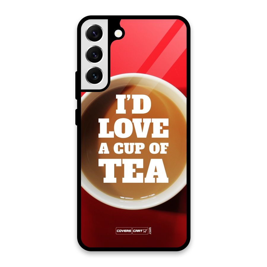 Cup of Tea Glass Back Case for Galaxy S22 Plus 5G