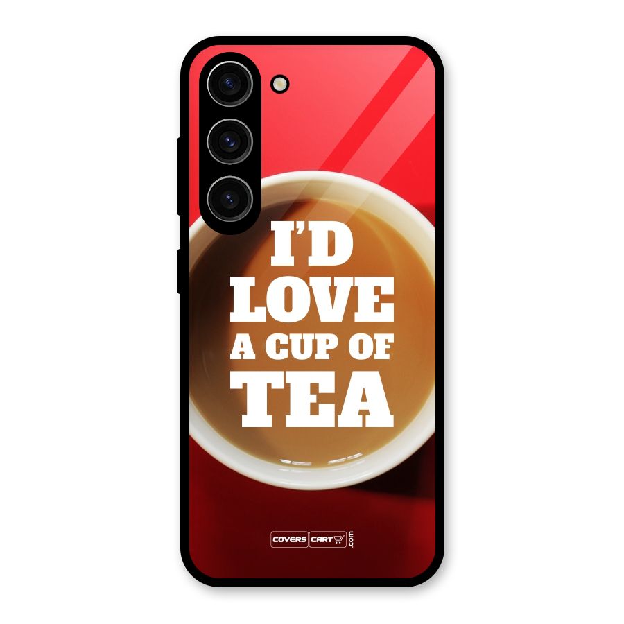 Cup of Tea Glass Back Case for Galaxy S23