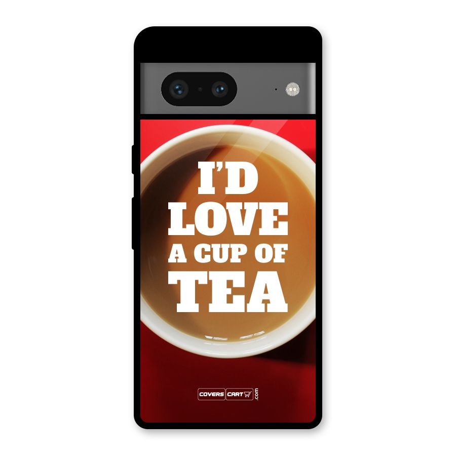 Cup of Tea Glass Back Case for Google Pixel 7