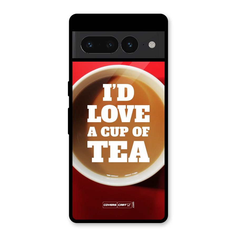 Cup of Tea Glass Back Case for Google Pixel 7 Pro