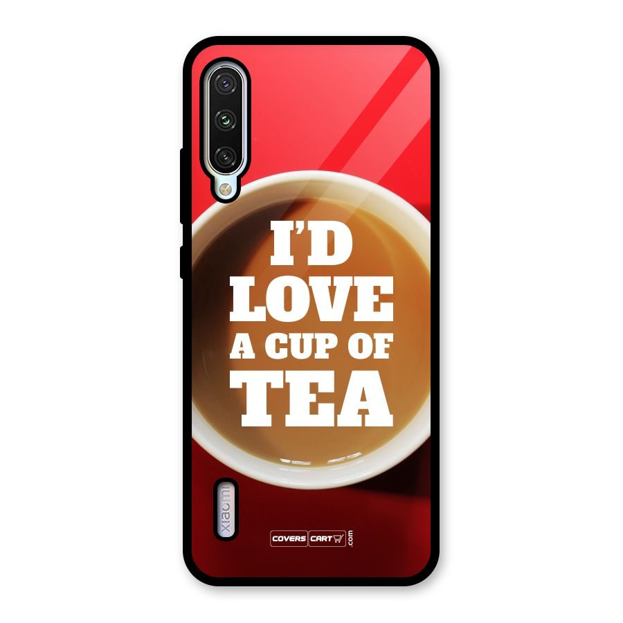 Cup of Tea Glass Back Case for Mi A3