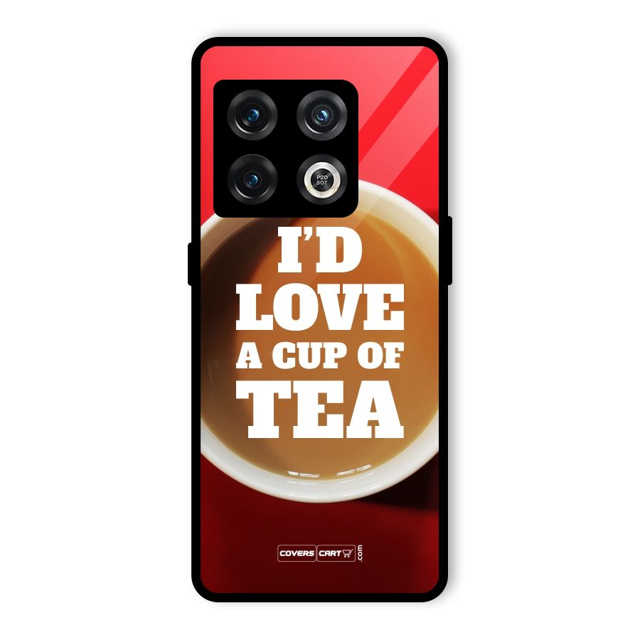 Cup of Tea Glass Back Case for OnePlus 10 Pro 5G