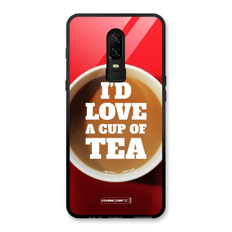 Cup of Tea Glass Back Case for OnePlus 6