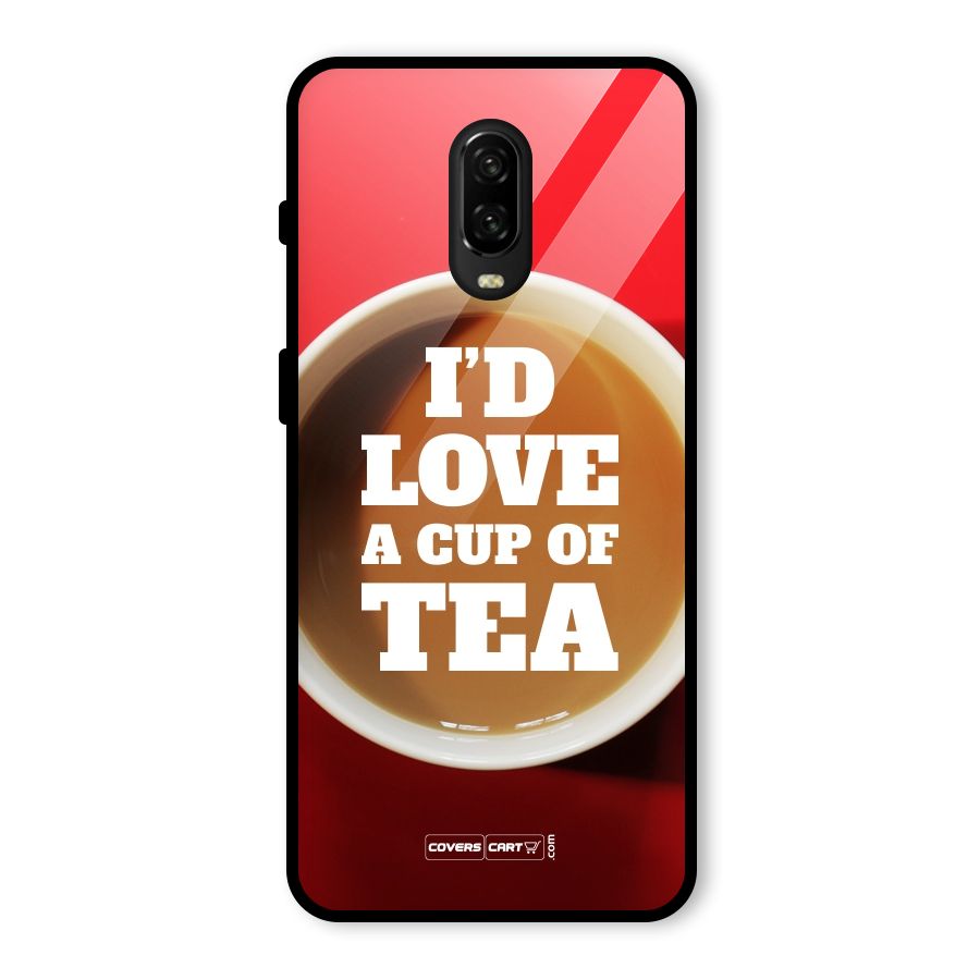 Cup of Tea Glass Back Case for OnePlus 6T