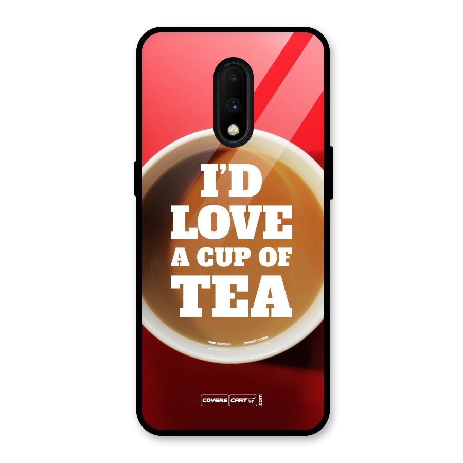 Cup of Tea Glass Back Case for OnePlus 7