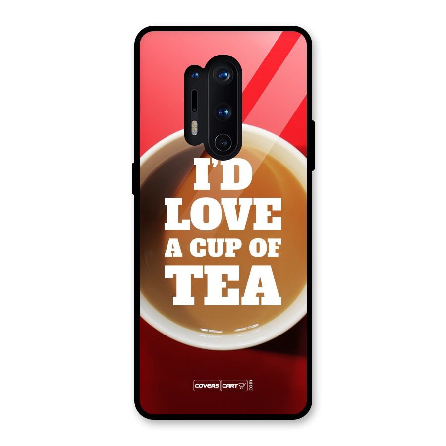 Cup of Tea Glass Back Case for OnePlus 8 Pro