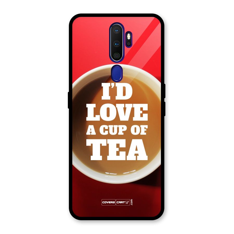 Cup of Tea Glass Back Case for Oppo A9 (2020)
